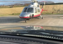 Success of mercy trip by helicopter