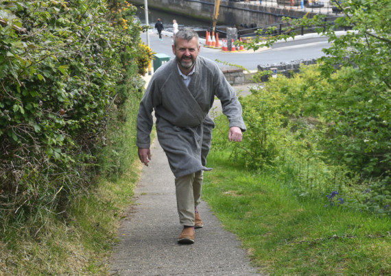 Dr Martin Rankin, who is walking the Raad ny Foillan