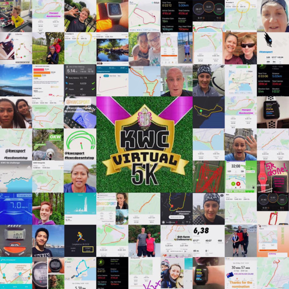 King William's College students, teachers and parents raised over Â£2,000 towards the Friends of Noble's Hospital charity by running 5k, posting their selfies and results on social media and donating Â£5