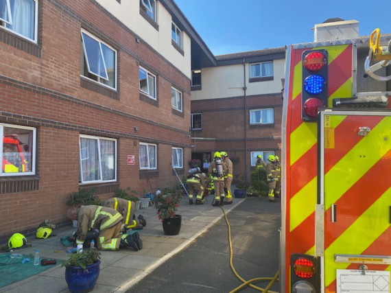 Ramsey, Laxey and Douglas fire crews were called out to a report of a house fire on Bircham Avenue Close in Ramsey