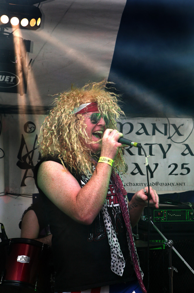 Manx Charity Aid.  Bushy's Beer Tent." 9 Bar Gypsies".
