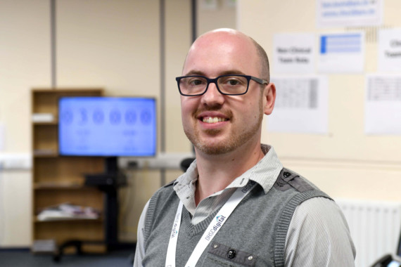 Inside the Covid 111 helpline - pictured is Dr Gregor Peden, chief clinical information officer for DHSC and clinical lead for 111