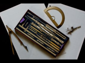 Old compass set by Ron Shimmin