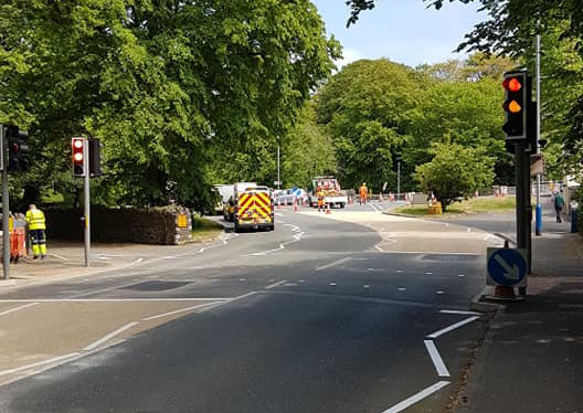 Cyclists and pedestrians can now make use of this Toucan crossing near Quarterbridge