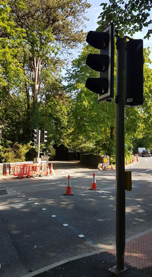 Road users are urged to approach the new set of traffic lights and crossing with care by the Department of Infrastructure