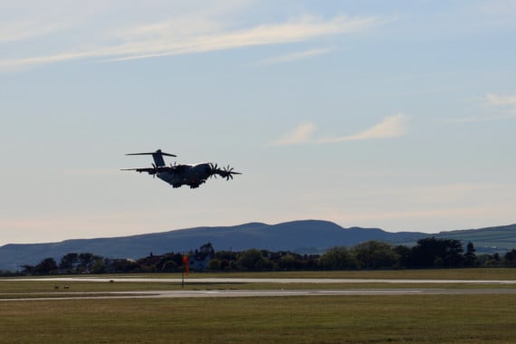 Tim Cullen took this shot of the RAF transporter plane