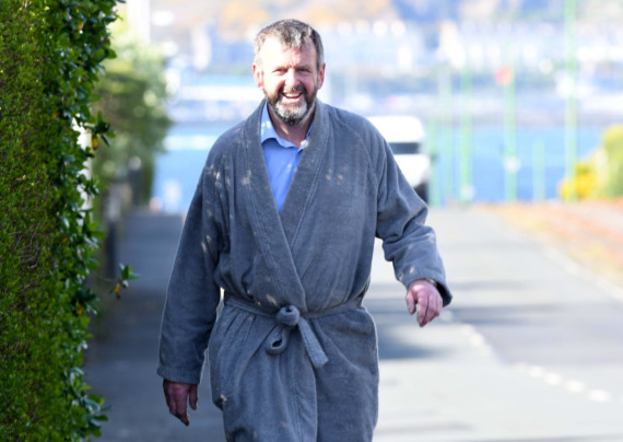 Dr Martin Rankin is walking the Raad Ny Foillan in a dressing gown to raise money for families of NHS workers who died after contracting Covid-19 -