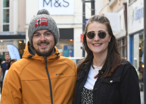 Public opinions on Strand Street in Douglas - Ryan Duddy and Robyn Millar (Port Erin)
