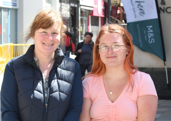 Public opinions on Strand Street in Douglas - Beverley Courtie and Emma Courtie (Onchan)