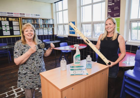 Preparations are underway for the return of students at Ballakermeen High School