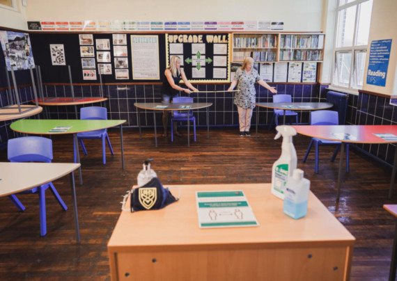 Preparations are underway for the return of students at Ballakermeen High School