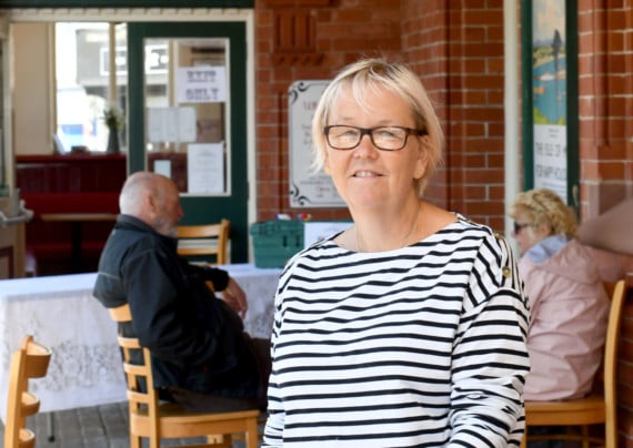 Port Erin is back in business - Julie Goldie, owner of the Whistle Stop coffee shop at Port Erin railway station
