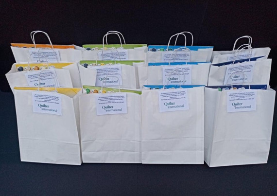 Some of the gifts donated by Quilter International to young carers