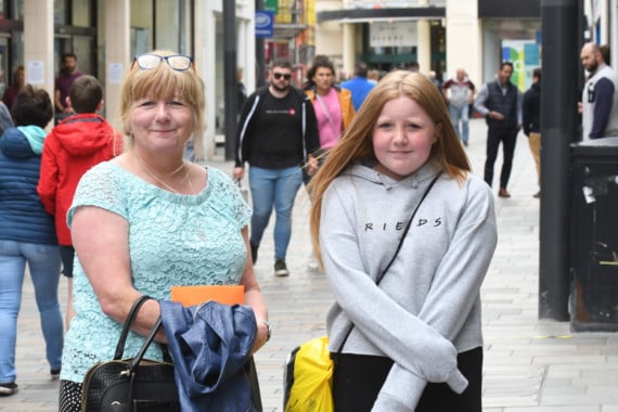 Public opinions on retail shopping in the 'new normal' - Sue Noon and 12-year-old Millie Butterworth (Douglas)