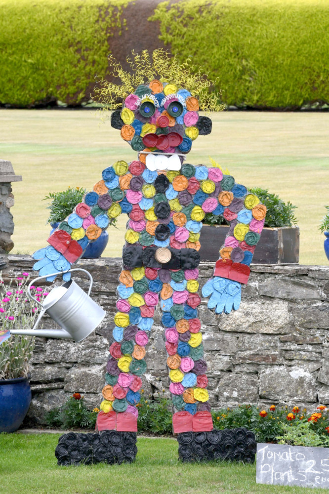 The Laa Columb Killey 'Lockdown Scarecrow Competition' in Arbory parish, on the theme of key workers - at Ballacurphey Farm