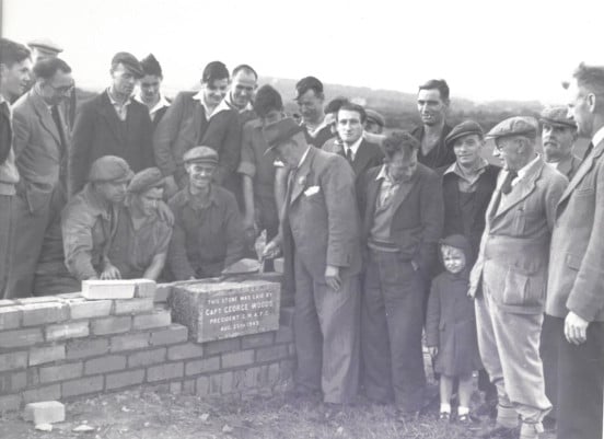 Foundation stone laying at Castletown FC