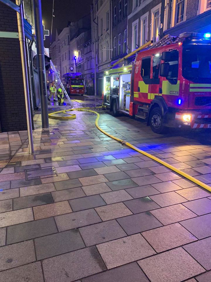 A fire at Alessandro's Italian restuarant