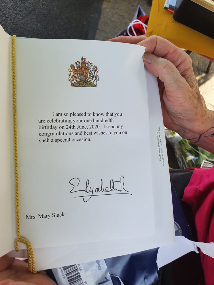 A message from the Queen for Doreen Clarke on her 100th birthday