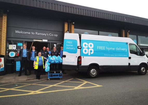 Staff at the Ramsey store which is now offering online shopping and delivery service to support the islandâ??s community during and after the coronavirus pandemic