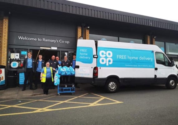 Staff at the Ramsey store which is now offering online shopping and delivery service to support the islandâ??s community during and after the coronavirus pandemic