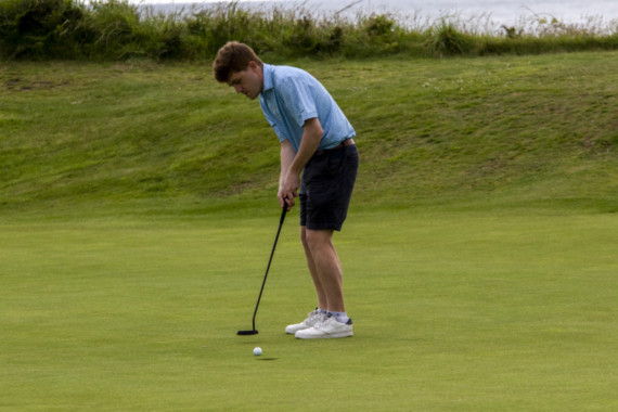 Jon Corke got the better of Tommy Fenlon 3 and 2 (Photo: Jim Gibson/www.ellanvanninimages.im)