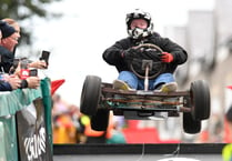 Usual spills and thrills as annual soapbox race held