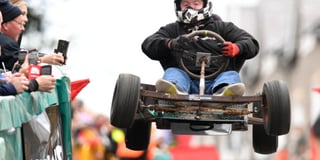 Usual spills and thrills as annual soapbox race held