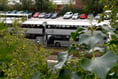 Our new double decker buses still sitting idle