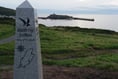 Obelisks mark the Raad ny Foillan