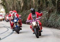 Look out for Santas on motorcycles