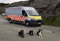 Rescue dogs and handlers are recognised for heroic efforts