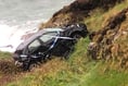 Car goes over cliff on Marine Drive