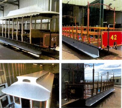 Some of the heritage transport projects which O'Rourke's Furniture Designs have worked on