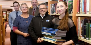 Textbooks donated to African charity