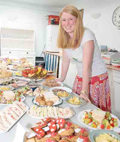 BIG LUNCH: Chloe Mathers, one of the organisers of the event at the Alice Cross Centre. Alan Craig picture