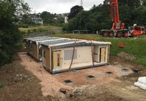 Taking delivery of new classrooms