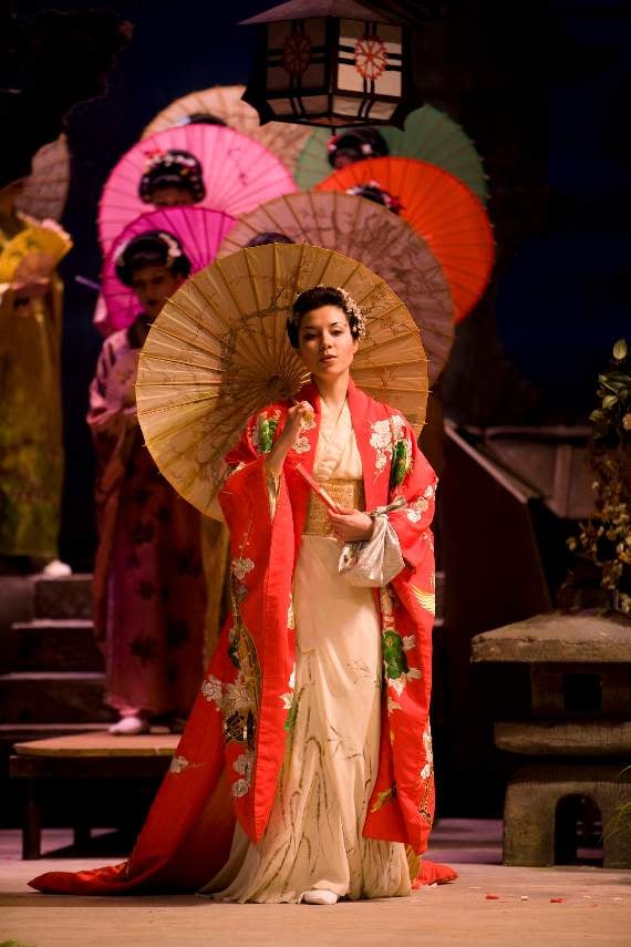 Madama Butterfly: Cio Cio San played by Elena Dee (act one).