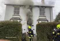 30 firefighters tackle Lustleigh house fire