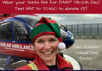 Get your Santa hats on to help our lifesaving Devon Air Ambulance service