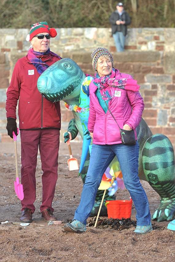 Even dinosaurs joined in the protest ©StevePope/MDA