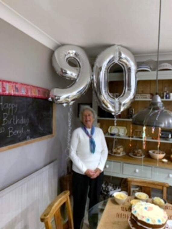 Kingsteignton Town Council had double cause to celebrate as it was happy 90th birthday to long standing councillor Beryl Austen.