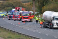 Two lorry collision causes long delays on A38 and M5