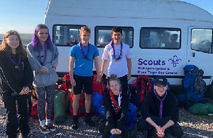 Bishopsteignton and River Teign Explorer Scouts were delighted to be able to use their newly acquired minibus for the first time since lockdown to take part in the annual Cremyll Challenge camp on the Rame Peninsula near Plymouth.