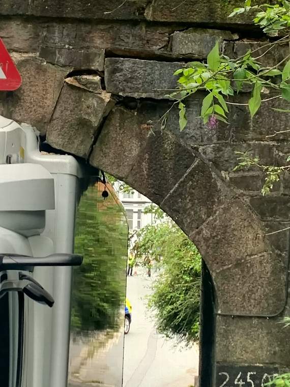 The bridge is now damaged