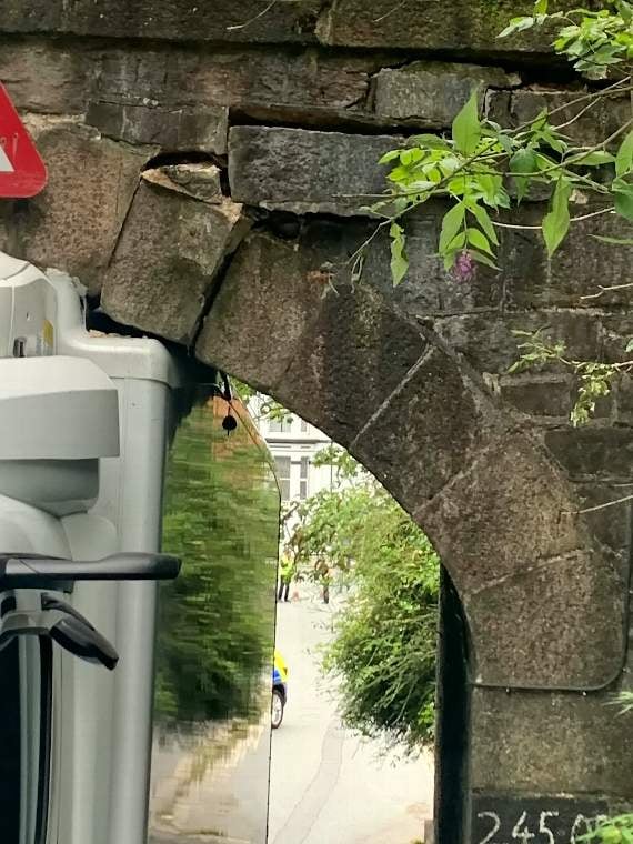 The bridge is now damaged