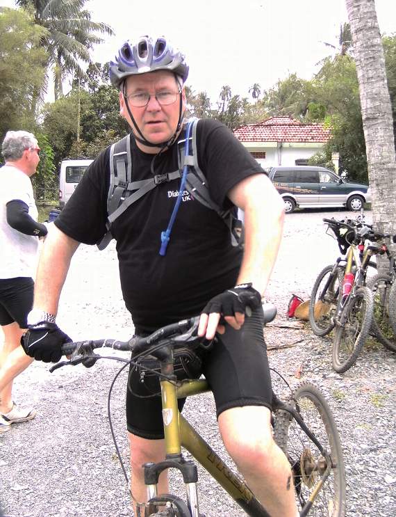 Dave Sprinks, during his 2008 cycle challenge in Vietnam.