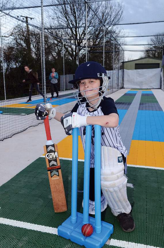 Twelve-year-old Ben was one of the first to try out the brand new nets. Photo: Will Nicol