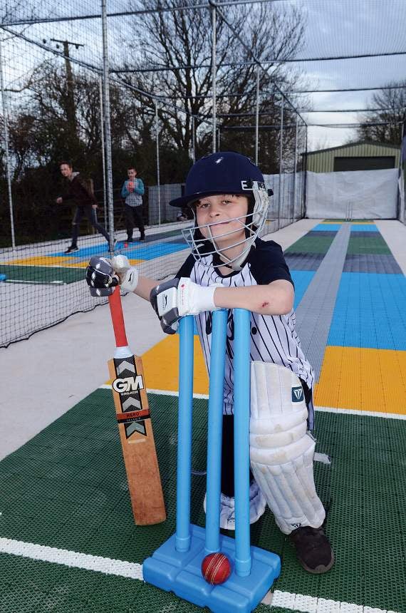 Twelve-year-old Ben was one of the first to try out the brand new nets. Photo: Will Nicol