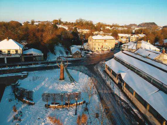Thanks to Jon Bousfield, local Video Editor from Radstock. Jon took his drone out to capture some snaps of his old hometown and shares one here! He can be found on Instagram @besofluid.