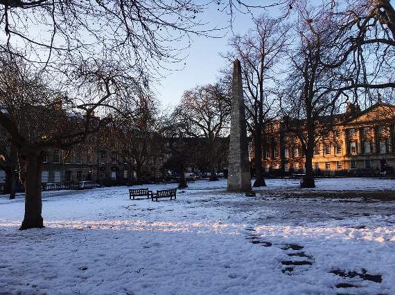 Queen Square, Bath, by Journal Editor, Becky Brooks.